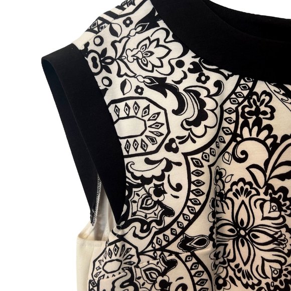 donna morgan white with black pattern dress - Picture 7 of 7